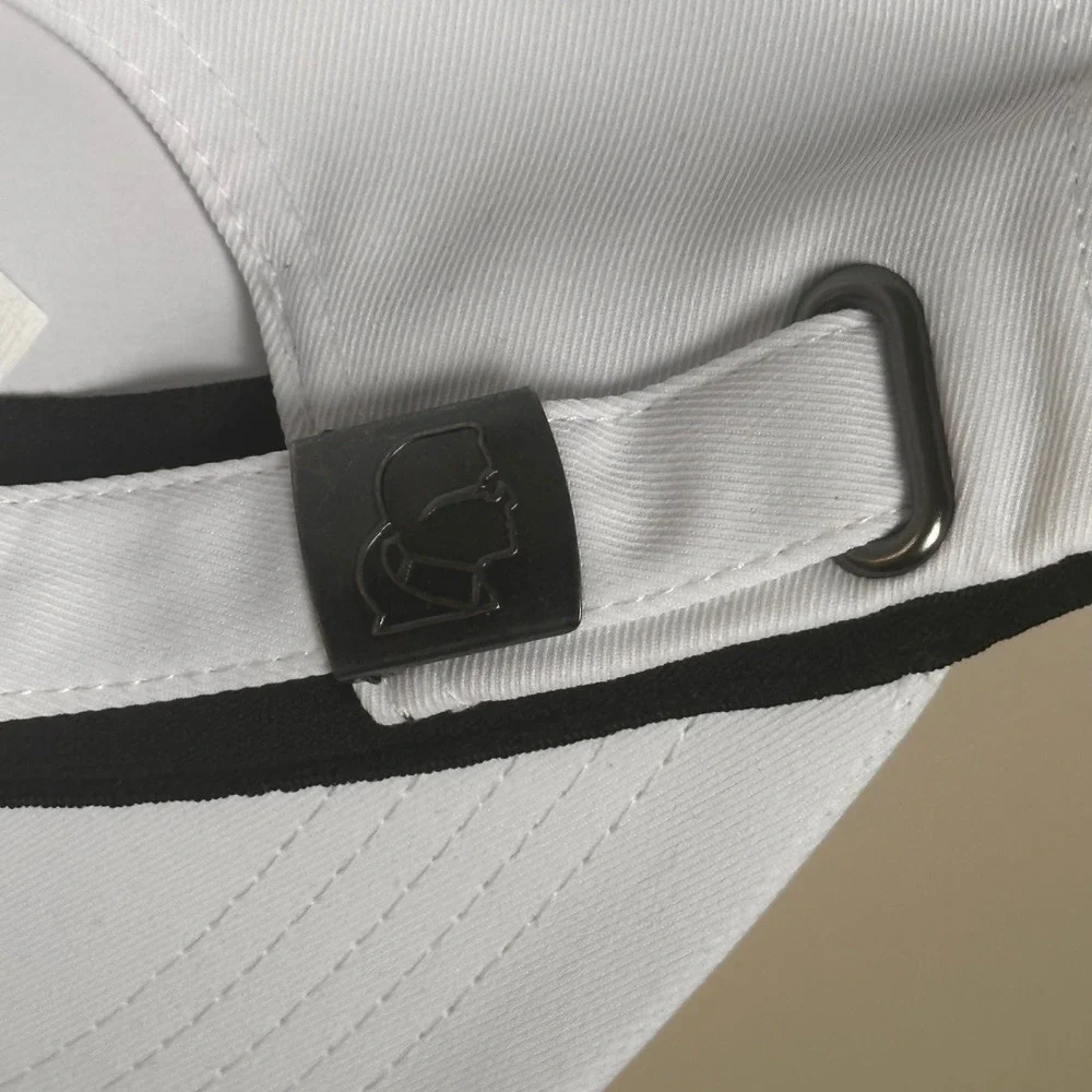 Karl Lagerfeld Paris White Sunglasses Hat Baseball Cap Mens Adjustable NWT